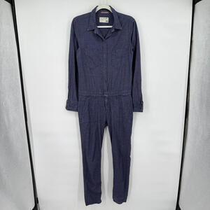 Women's Rag & Bone Chambray Cotton Jumpsuit Extra Small XS